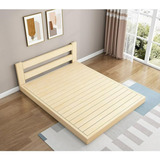 Cama Con Cabecero De Madera Maciza Homissue