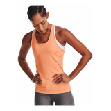 Playera Under Armour Heat Hear Racer Tank Orange Tropic