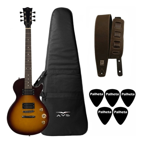 Guitarra Michael Lp Gml 300 Hs Honey Sunburst + Kit 