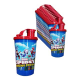 Vaso Pitillo Sorpresa Spidey  X 12 Vaso Termo Spiderman Bebe