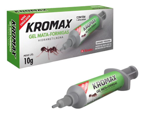 Veneno Mata Formiga Caseiras Em Gel Kromax 10g