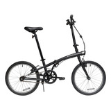 Bicicleta Plegable Tilt 100 Rodada 20 Negro Btwin