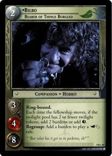Lotr Tcg 9r+49 - Bilbo, Bearer Of Things Burgled