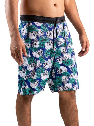 Combo Com 03 Bermudas Praia Surf Adulto Masculina Estampada - Atacado