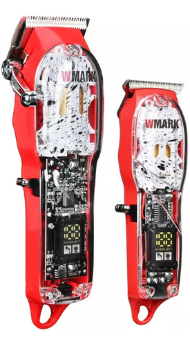 Kit 2 Maquina Cabelo Finalização E Corte Wmark Ng409 E Ng509