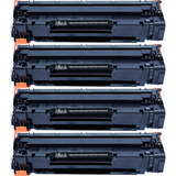  Kit 4x Toner Compatível  Cb435/436/285a P/m1132  P1102 