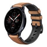 Pulseira De Couro Para Samsung Galaxy Watch Active 2 44mm