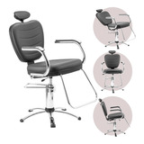 Silla Con Respaldo Reclinable Para Peluquería, Maquillaje, Top Dompel, Barbería Profesional