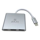 Cabo Adaptador 3x1 Usb 3.0 Hdmi Usb Tipo C Celular Notebook 