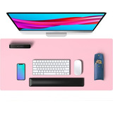 Alfombrilla Mousepad Cuero - Cubierta Escritorio 80x40 Cm - Color Rosa