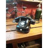 Antiguo Telefono Negro De Baquelita