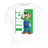 Camisetas Super Mario Bros - Luigi Grandes Diseños Increible
