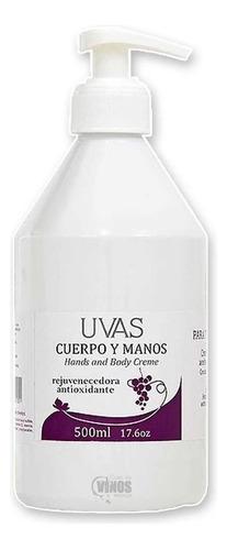 Crema Cuerpo Y Manos 500ml Linea Uvas - Sin Tacc