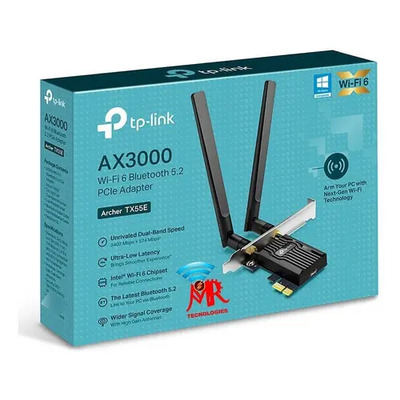 Adaptador Wifi Pci Tp Link Archer Tx55e Ax3000 Bluetooth 5.2 | Envío gratis