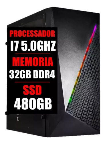 Pc Gamer Intel I7 10 Geração 5.0ghz / 32gb Ddr4 / Ssd 480gb