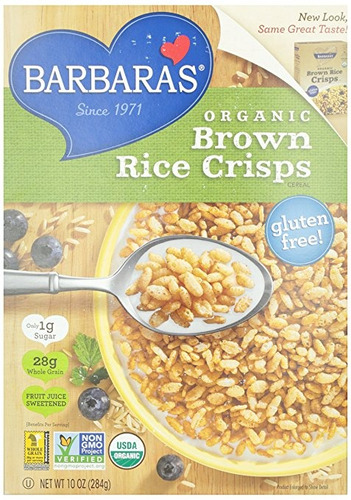 Cereal Panadería Orgánica Brown Arroz Inflado De Barbara, 10