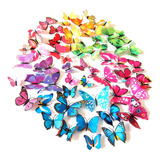 84pcs Mariposas Decorativas Pegatina Pared 3d Calcomanía