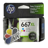 Cartucho Hp 667xl Color Original