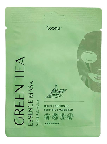 Coony Máscara Premium Esencia Té Verde Antioxidante Antiedad