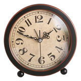 Reloj Despertador Analógico De Tipo Retro Vintage, Estante