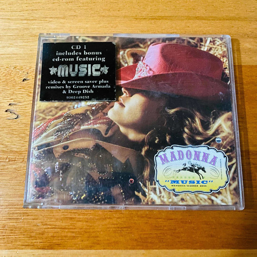 Madonna Music Cd Maxi Single Australiano 7 + Video