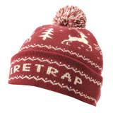 Firetrap Gorro Tejido Nordico Burdeo