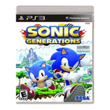 Sonic Generations Standard Edition Físico Ps3 Sega