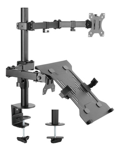 Soporte Doble 2 Brazos Escritorio Monitor 13 A 32 Y Notebook