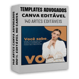 140 Templates Premium Advogados (direito) Editáveis No Canva