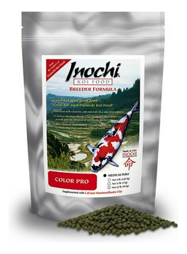 Alimento, Comida Para Pec Inochi Koi Food - Color Pro (pelle