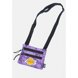 Bolsa Nba Shoulder Bag Tie Dye Los Angeles Lakers Lilás