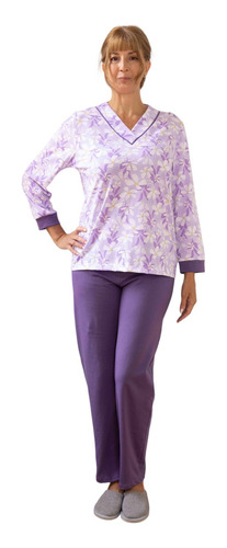 Pijama Mujer Invierno Algodon Art 720 Talle Especial