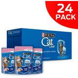 Pack X24 Alimentos Cat Chow Defense Hydro De Pescado 85g C/u