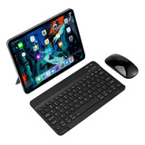 Teclado Y Mouse Slim Bluetooth Inalámbrico Español Portatil