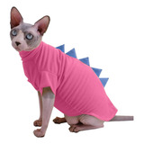 Dinosaur Sphynx - Ropa Para Gatos Sin Pelo, Lindas Camisas D