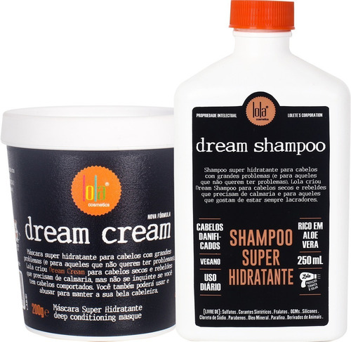 Lola Dream Cream Máscara 200g + Dream Shampoo 250ml