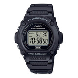 Reloj Casio Illuminator Sport W219h Negro 43mm