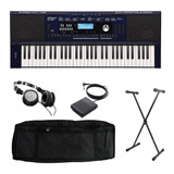 Kit Teclado Roland E-x30 +capa Estofada Suporte Pedal E Fone