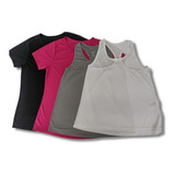 Kit 4 Peças Camiseta + Regata Feminina Dry Fit Fitness