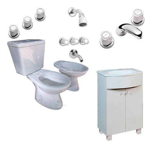 Inodoro Bidet Griferia Peirano Vanitory Roca Italiana P