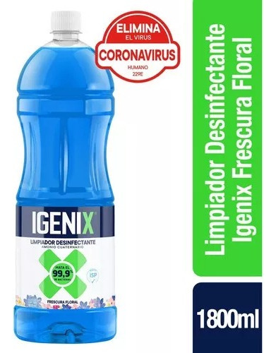 Igenix Limpiador Desinfectante Frescura Floral 1800ml