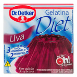 10x Dr. Oetker Gelatina Sabor Uva Diet 1 X 12 G