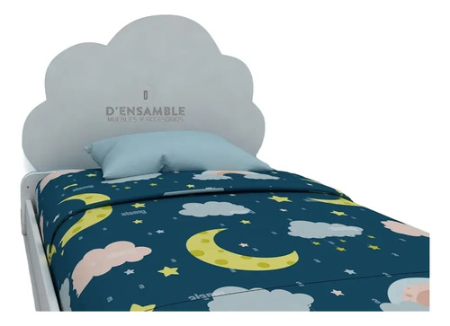Cabecera Infantil Para Cama Individual Niña - Niño C/ Luz