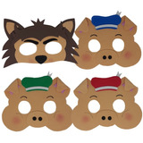 Máscaras Três Porquinhos E O Lobo Mau