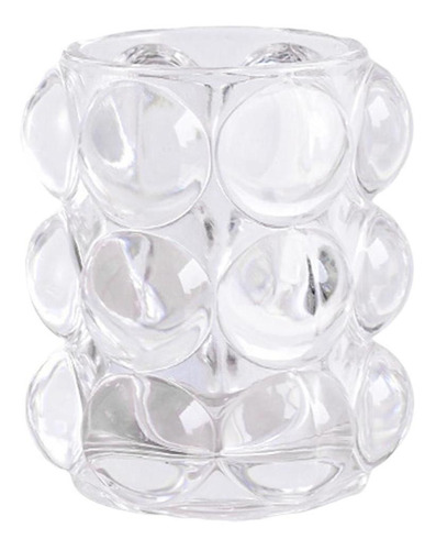 Soporte De Pincel De Maquillaje De Cristal Organizador Claro