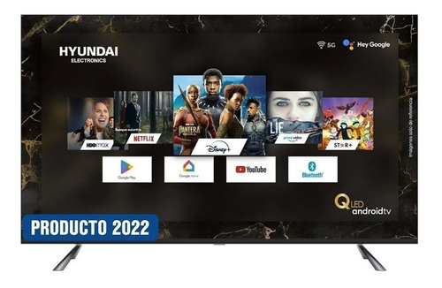 Televisor Hyundai 55  Smart Tv Hyled5521w4km Pantalla Plana