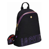 Mochila Jackie Smith Dear Backpack Nylon Color Negro