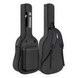 Funda  Para Guitarra Gleam Negra Acustica Impermeable