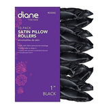 Diane 7/8-inch Satin Pillow Rollers - Negro (d5042)