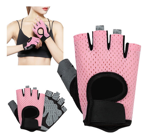 Guantes Para Gym Mujer  Muñequeras Deportivas Protectoras